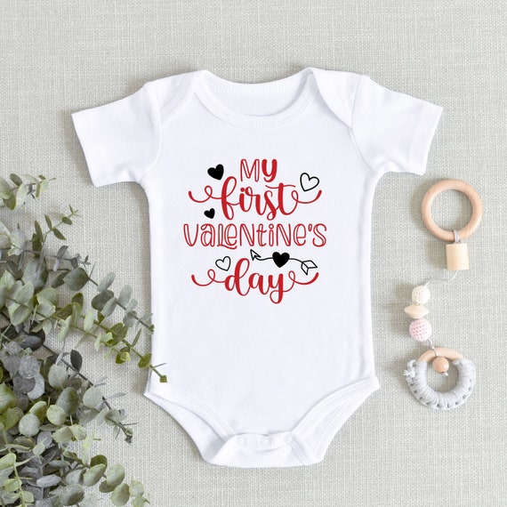 My first valentine's clearance day onesie girl