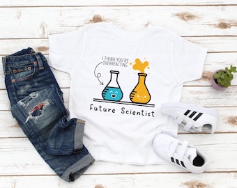 Future Scientist Kids Shirt - Funny Chemistry Lab Kids Tee - Birthday Boy Girl - Unisex Kids - Cute Toddler Gift - Girls Boys Kids Gifts