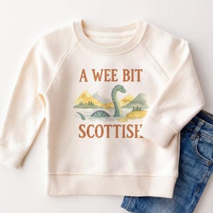 A Wee Bit Scottish Kids Shirt - Cute Loch Ness Monster Toddler Tee image 7
