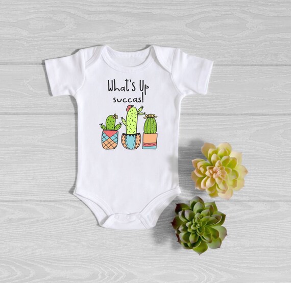Baby Shower Cactus Baby Clothes Funny Baby Onesie®| Punny T-shirt