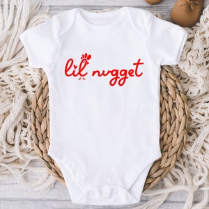 Lil Nugget Chicken Baby Onesies® Bodysuit - Funny Fast Food Baby Bodysuit - Baby Boy Girl Gift - Baby Shower - Funny Baby - New Baby