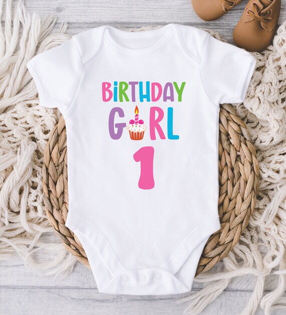 First birthday shop girl onesie