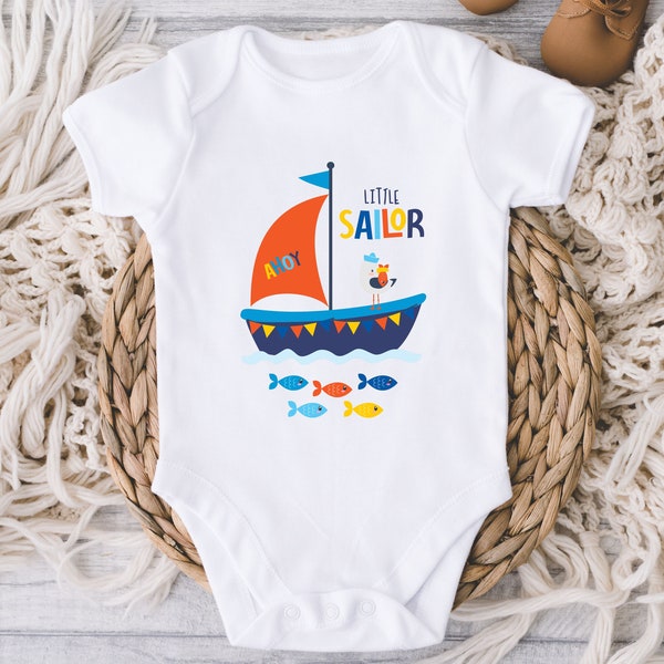 Little Sailor Baby Onesies® Bodysuit - New Little Sailing Buddy Bodysuit - Future Sailing Buddy - Daddy's Little Sailor - Baby Shower Gift