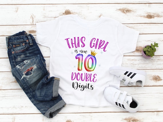 10 Years Old Ten. - Tenth Birthday Tee For Boys And Girls 10 Years Old Ten. - Tenth Birthday Tee For Boys And Girls