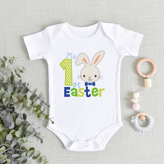 My 1st Easter Boy Baby Onesie® Baby Boy First Easter - Etsy