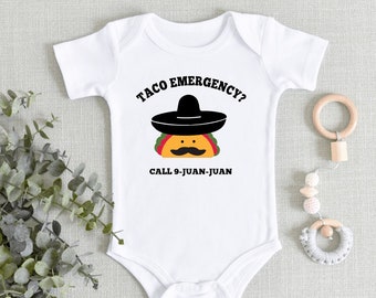 Funny Taco Baby ONESIES® Brand Bodysuit Taco Emergency Bodysuit Cinco  de Mayo Mexican Food Baby Cute Baby Funny Baby Shower Gift