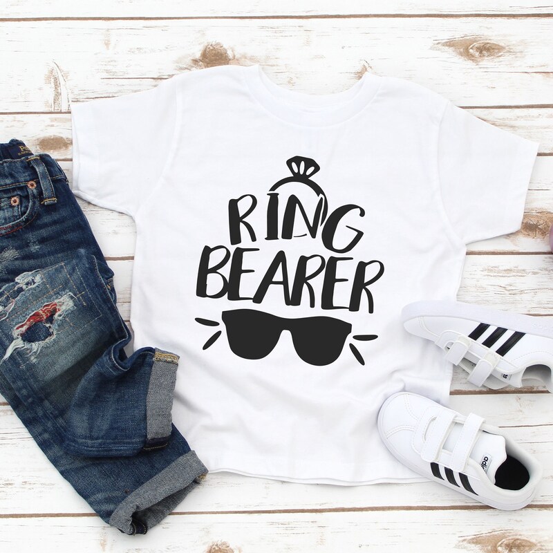 Bear Holding Ring Ring Bearer T-Shirt