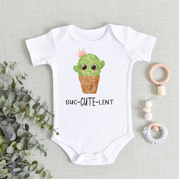 Succulent Cactus Baby Clothes Funny Cactus Baby ONESIES