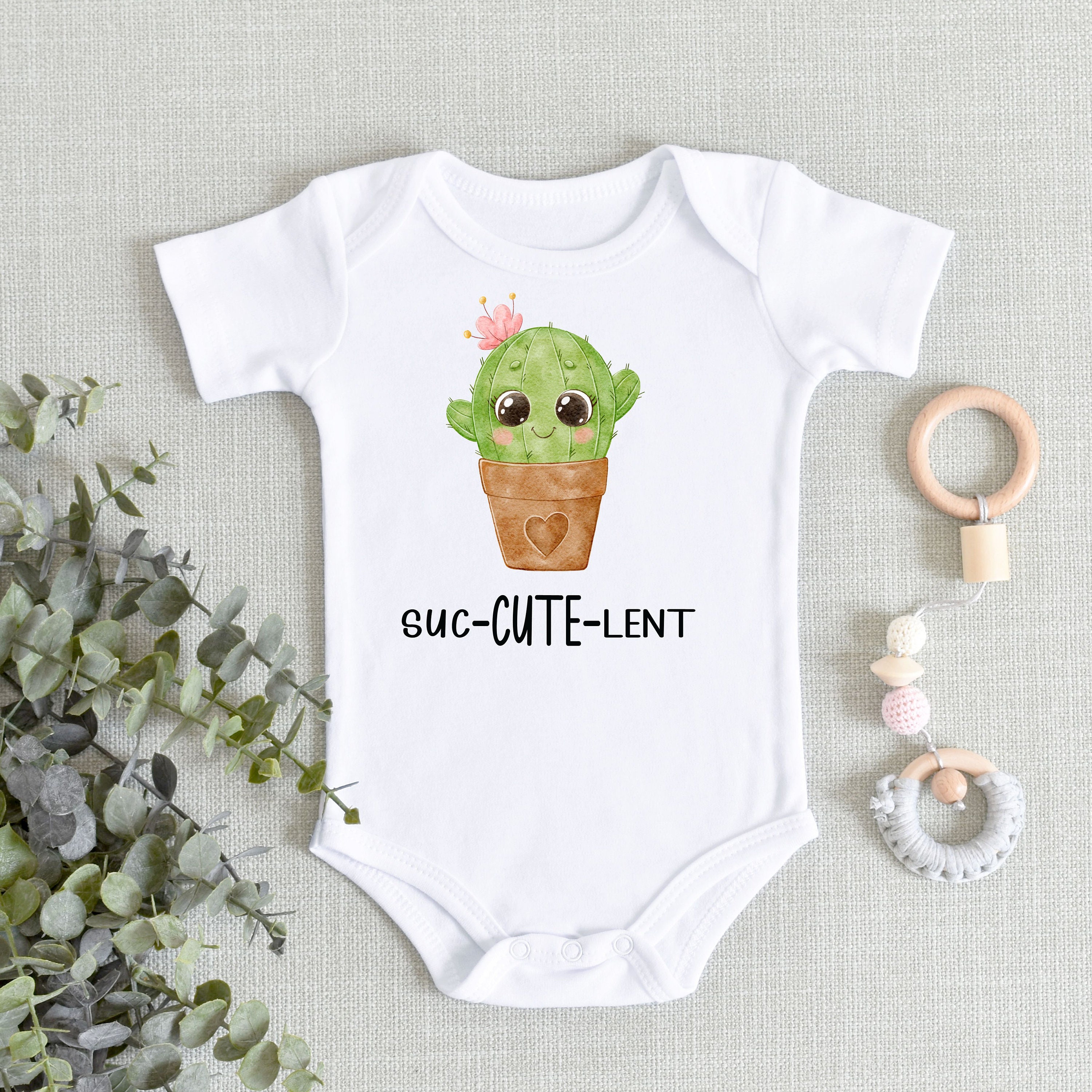 Funny Cactus Baby ONESIES Brand Bodysuit - Cute Baby Bodysuit - Funny Baby Bodysuit - Desert Nature Lover Baby Bodysuit - Baby Shower Gift