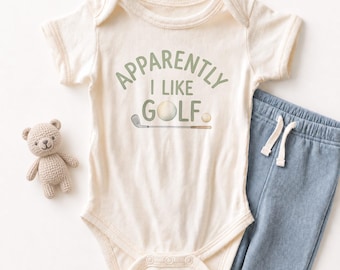 Apparently I Like Golf Baby ONESIE® - Funny Golf Lover Bodysuit