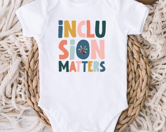 Autism Baby ONESIE® Bodysuit - Autism Awareness - Autism Baby Shirt - Autism Sibling - Autism Inclusion Matters - Downs Syndrome Baby Outfit