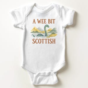 A Wee Bit Scottish Kids Shirt - Cute Loch Ness Monster Toddler Tee image 5