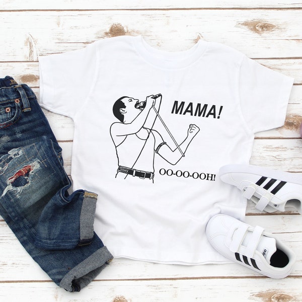 Mama Oo - Oo - Ooh - Queen Music Lover Kid Shirt - Funny Toddler Tee - Birthday Gift Boy Girl - Band member gift