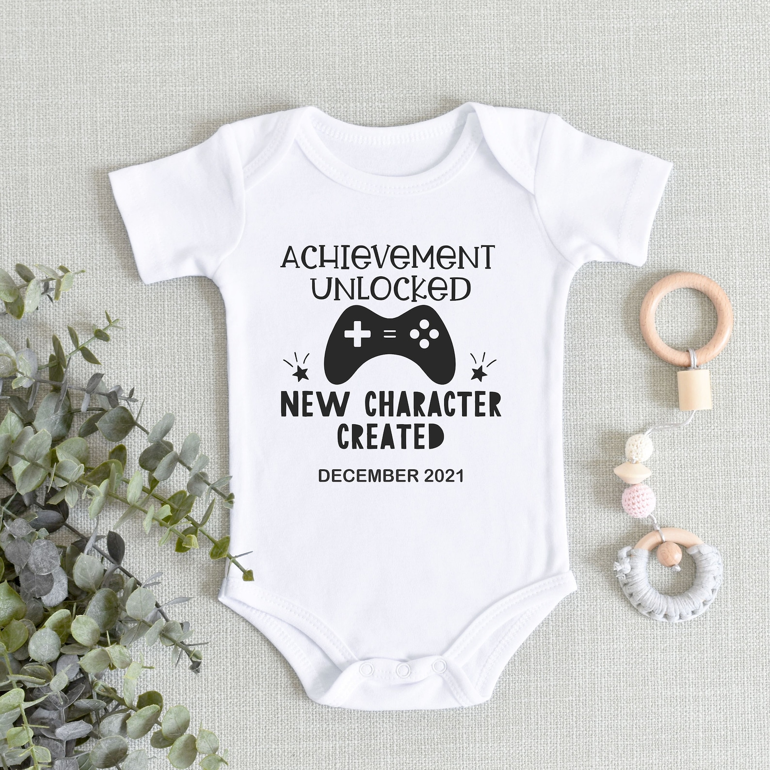 Pregnancy Reveal Onesie® Funny Gaming Pregnancy Announcement Etsy
