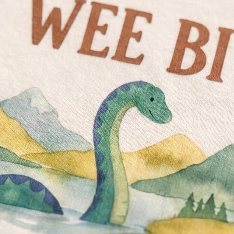 A Wee Bit Scottish Kids Shirt - Cute Loch Ness Monster Toddler Tee image 2
