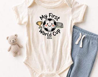 My First World Cup 2026 Baby ONESIE® - Cute Soccer Bodysuit