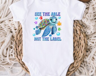 Autism Baby ONESIE® Bodysuit - Autism Awareness - Autism Baby Shirt - See The Able - Autism Inclusion Matters - Downs Syndrome Baby