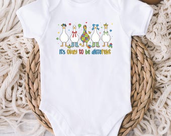 Autism Baby ONESIE® Bodysuit - Autism Awareness - Autism Ducks Baby Shirt - Autism Sibling - Autism Inclusion - Downs Syndrome Baby Outfit