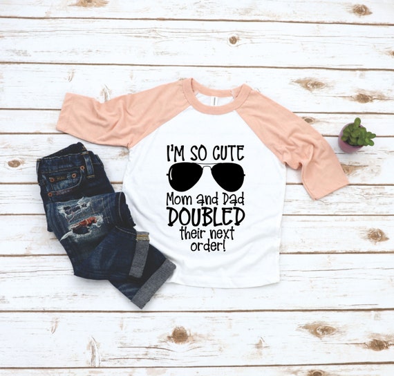 Twin announcement sale shirt