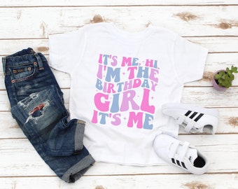 Girl Birthday Kids Shirt - Birthday Girl Youth Tee - Hi It's Me - Gift For Girl - Granddaughter - Girl Birthday Any Age Shirt -