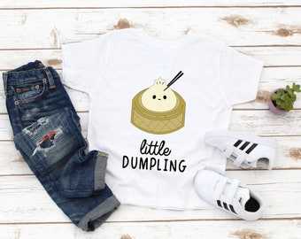 Little Dumpling Kids Tee - Chinese Food Kids Shirt - Foodie Gift For Boy Girl - Dimsum Shirt - Birthday Boy Girl - Bao Tee - Grandchild