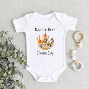 Noah's Ark Baby Onesies® Bodysuit - I Noah Guy Baby Bodysuit - Cute Religious Baby - Bible baby gift - Baby Girl boy  - Baby Shower Gift
