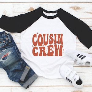 Cousin Crew Toddler Shirt - Boho Retro Kids Shirt - Cute Cousin Crew Tee - Big Cousin Little Cousin Shirts - Unisex Cousin Tee
