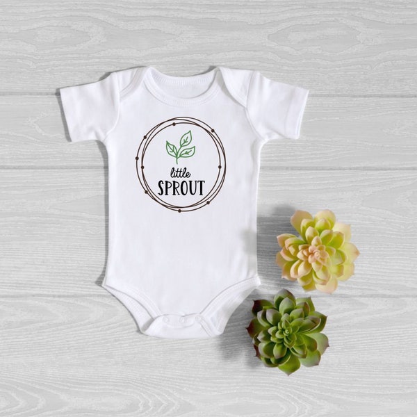 Little Sprout Onesie® - Locally Grown Farm Baby Bodysuit - Foodie Baby shower gift - Vegetable Bodysuit