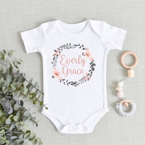 Personalized Baby Girl Onesies® Bodysuit - Custom Baby Name - Coming Home Outfit - Baby Shower Gift - Newborn Gift - Take Home Bodysuit
