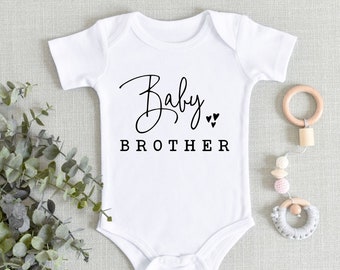Baby Announcement Onesie® - Baby Brother Bodysuit - New Baby Brother - Little Brother Onesie® IVF Baby, Pregnancy Announcement - Sibling