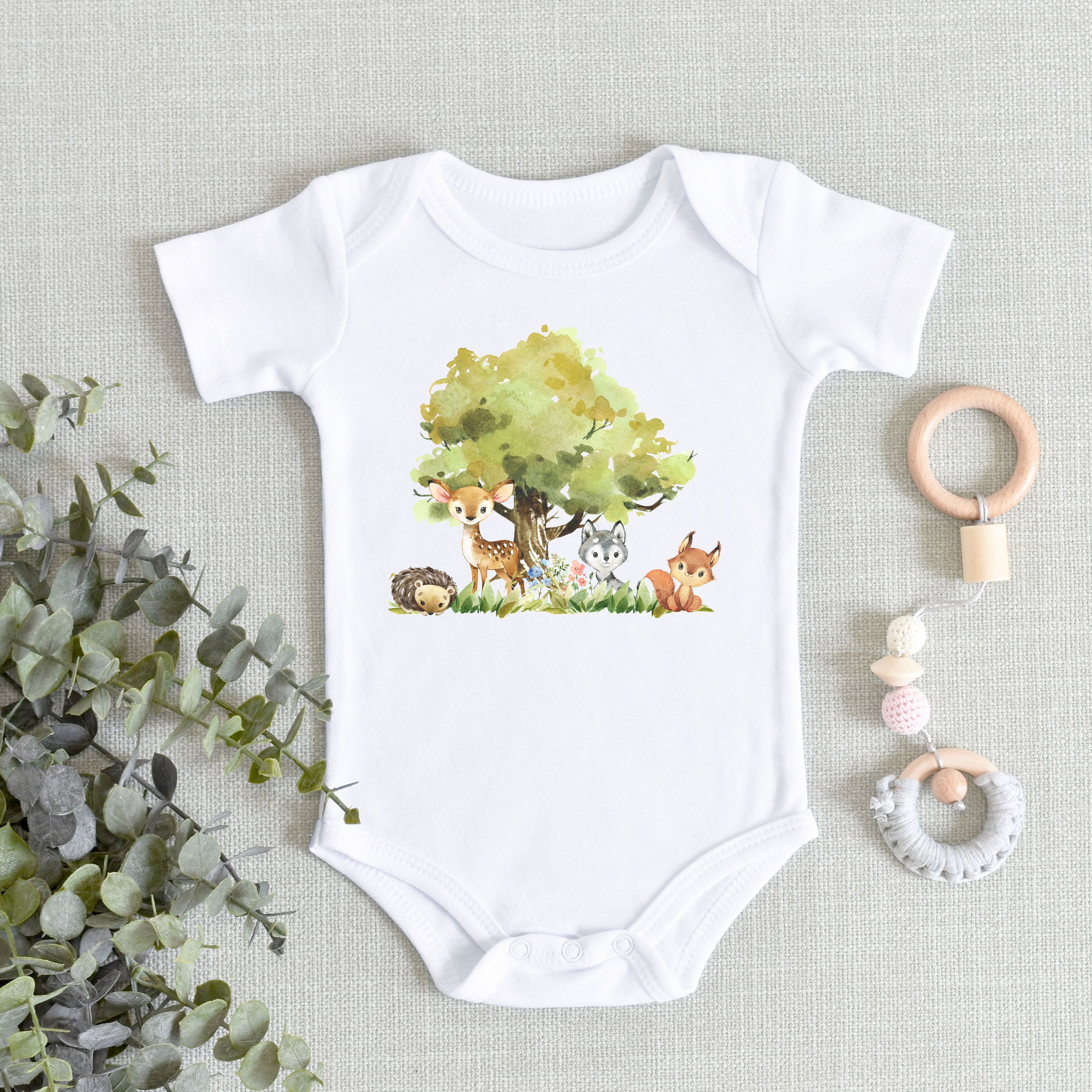 Woodland Onesie Decorating Kit, Woodland Baby Shower Games