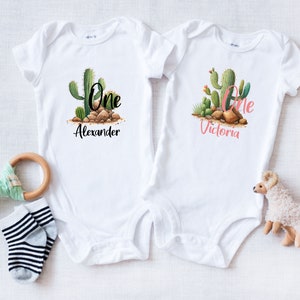 Twins First Birthday Baby ONESIES® Bodysuit - Matching Twins Birthday - Birthday Twins - Gift for Twins - Personalized Name - Custom Twins
