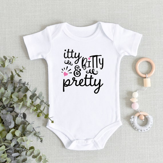 Cute Baby Girl Onesie® Itty Bitty and Pretty Baby Bodysuit Baby