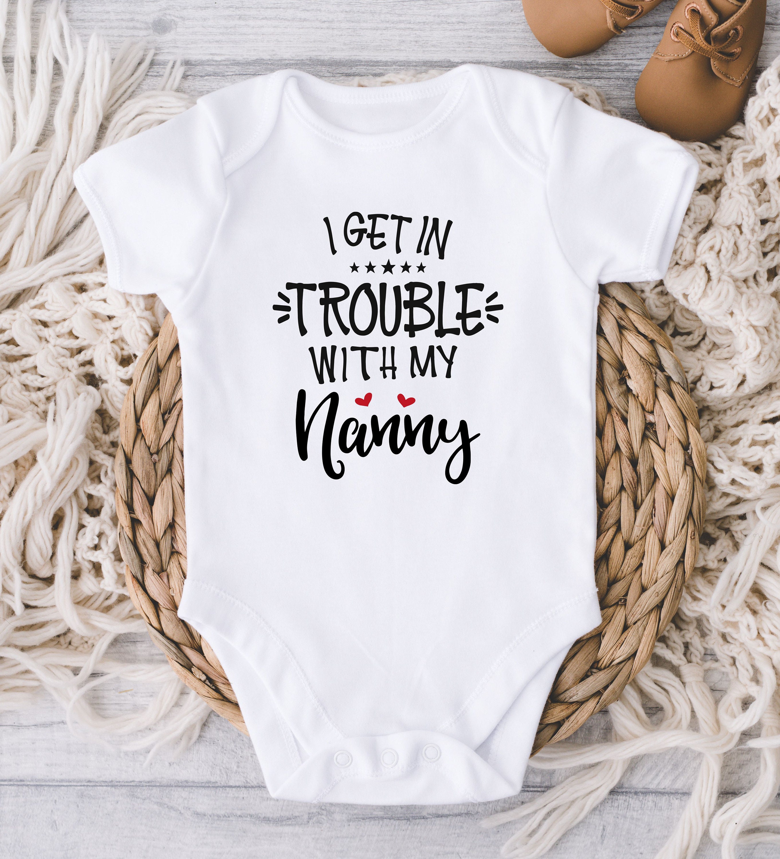 Granny Bras Baby Gift Idea I Love My Nanny Onesie U00ae- Nanny