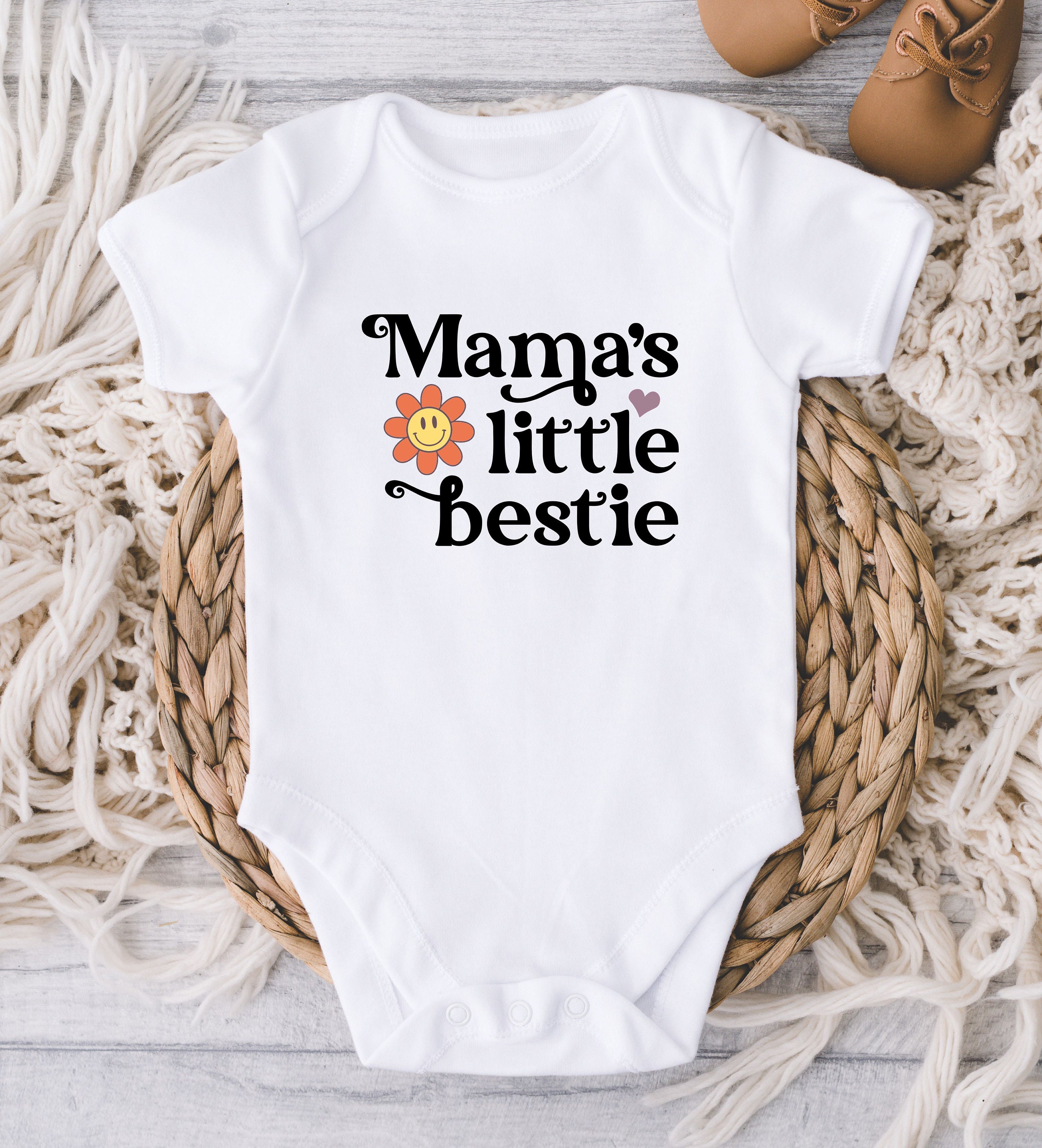 Mamas Little Bestie Baby ONESIES® Brand Bodysuit - Mommys