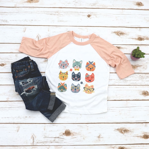 Toddler Cat Shirt Etsy