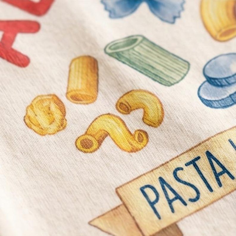 Camiseta infantil del Club de Amantes de la Pasta Al Dente - Divertida camiseta para niños pequeños amantes de la comida imagen 2