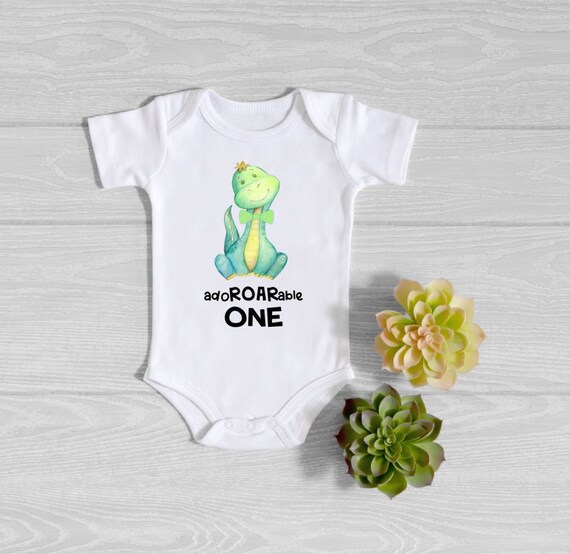 Dinosaur Baby First Birthday Shirt ONEasaurus Dinosaur Onesie® Year  Old Baby Boy Baby Boy Birthday Shirt Ado Roar Able Dino