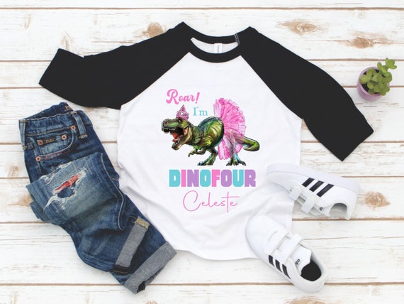Kids Kids 4 Year Old Birthday Gift Shirt Roar I'm Four Dinosaur Kids Kids 4 Year Old Birthday Gift Shirt Roar I'm Four Dinosaur