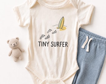 Tiny Surfer Baby ONESIE® - Cute Beach Surf Bodysuit