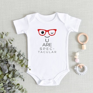 Funny Eye Doctor Optometrist Ophthalmologist Baby ONESIES® Brand Bodysuit- You Are Spectacular Eyeglass Bodysuit Eye Chart Baby Shower Gift