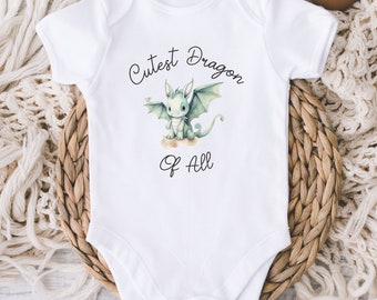 Dragon Baby Onesies® Bodysuit - Cutest Dragon of All Bodysuit - Baby Reveal - Baby Announce - Baby Shower Gift - New boy girl - Baby Gift