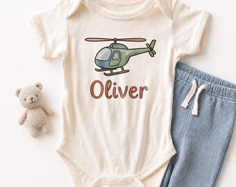 Personalized Helicopter Baby ONESIE® - Custom Cute Helicopter Bodysuit
