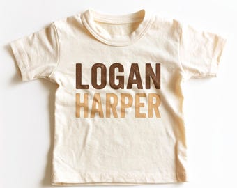 Personalized Name Kids Shirt - Custom Western Name Toddler Tee