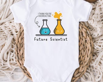 Future Scientist Baby ONESIE® Bodysuit - Funny Chemistry Baby Bodysuit - Lab Tech - Baby Shower Gift - New Baby - Nerdy Baby - Cute Baby
