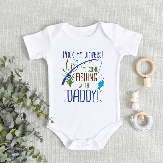 Daddy's Fishing Buddy Onesie® New Fishing Buddy Pack My Diapers I'm Going  Fishing With Daddy Cute Baby Baby Shower Boy -  Canada