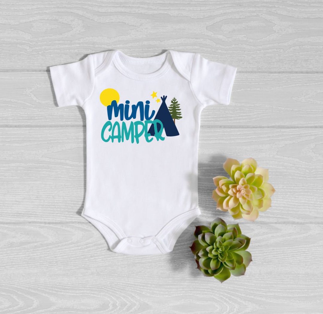 Camping Baby Onesie® Mini Camper Bodysuit Little Camping Etsy