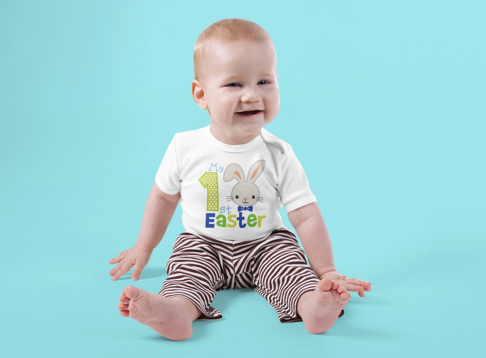 My 1st Easter Boy Baby Onesie® Baby Boy First Easter Etsy