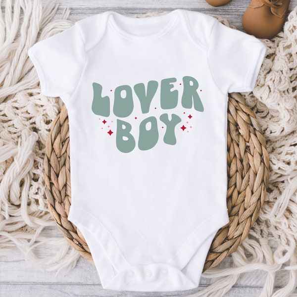 Lover Boy Valentines Day Baby Onesies® Bodysuit - Little Heartbreaker Bodysuit - Cute Baby Boy - 1st Valentine baby boy - Little Romeo Boy