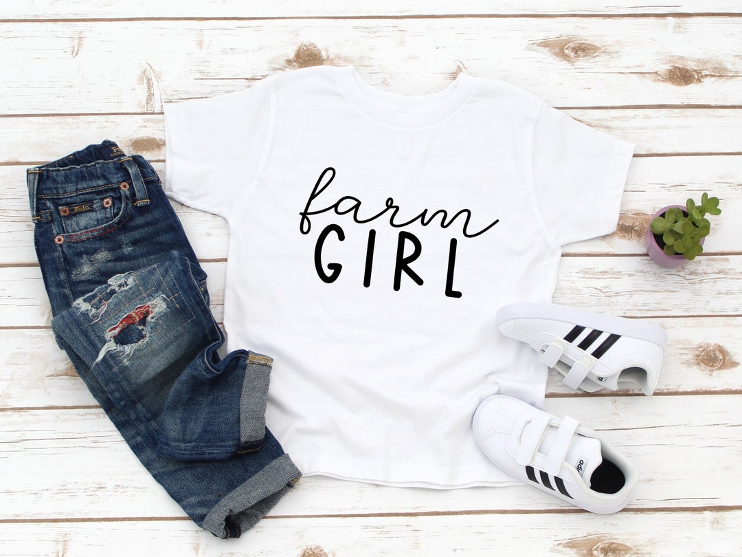 Farm Girl Shirt Cute Country Farm Girl Kids Tee Western